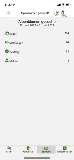 Unser App-Tipp der Woche "Naturbeobachtung.at" ist die App des Naturschutzbundes zur Beobachtung von Österreichs Fauna und Flora. Mit der App wird man Teil des Citizen Science-Projekts. | Foto: Screenshot