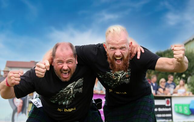 Die "STARKs from Wolfskorner" aus Wolfsegg sind bei den Highland-Games dabei