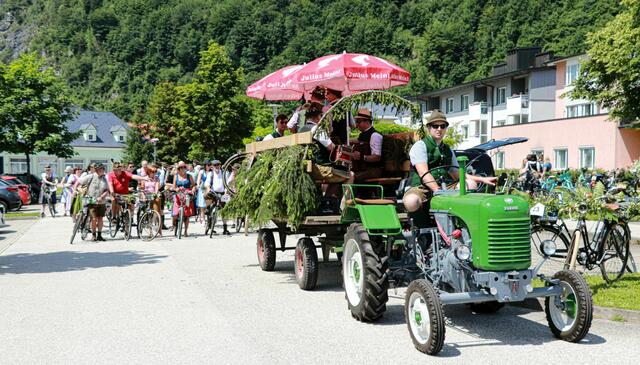 Radlroas in Ebensee mit musikalischer Untermalung.