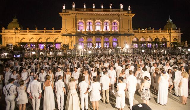 Die Ballbesucher sind dazu angehalten alle in weiß zu kommen.  | Foto: Thomas Kraml