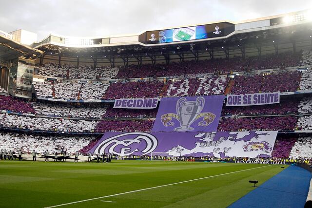 Das Estadio Santiago Bernabéu, das Heimstadion von Real Madrid.