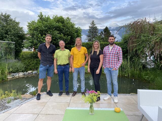Manuel Westreicher, Norbert Praxmarer, Gottfried Mair, Bianca Wagner und Elias Fink. | Foto: Ökozentrum
