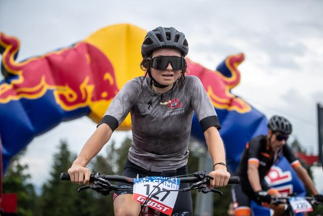 Christina Sautner sicherte sich die schnellste Zeit bei den Damen. | Foto: E. Haiden