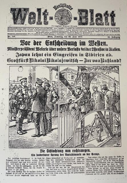 Artikel vom 29. Juni 1918 im "Welt-Neuigkeits-Blatt"  | Foto: Josef Goldhofer