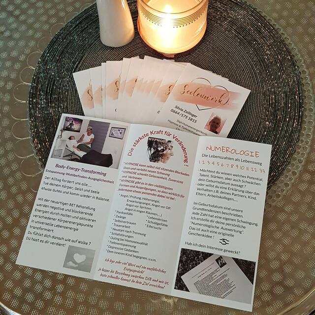 Flyer mit meinen Angeboten