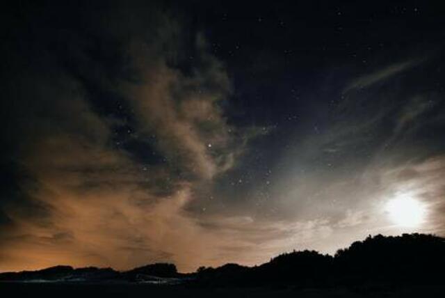 Eine teils bewölkte Nacht steht uns bevor