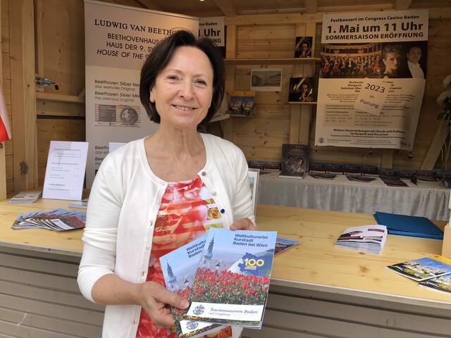Erna Koprax vom Fremdenverkehrsverein Baden  | Foto: Stockmann