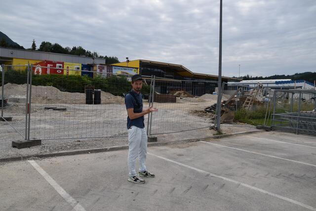 Bei der Baustelle für das neue ÖAMTC-Gebäude im Scheibbser Gewerbegebiet wird eine große Grünfläche versiegelt. | Foto: Roland Mayr
