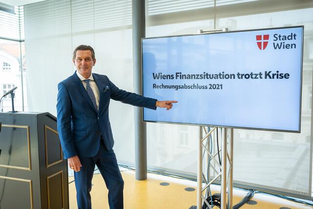 Wiens Finanz- und Wirtschaftsstadtrat Peter Hanke legte im Mai den Rechnungsabschluss für das Jahr 2021 vor. | Foto: David Bohmann / PID