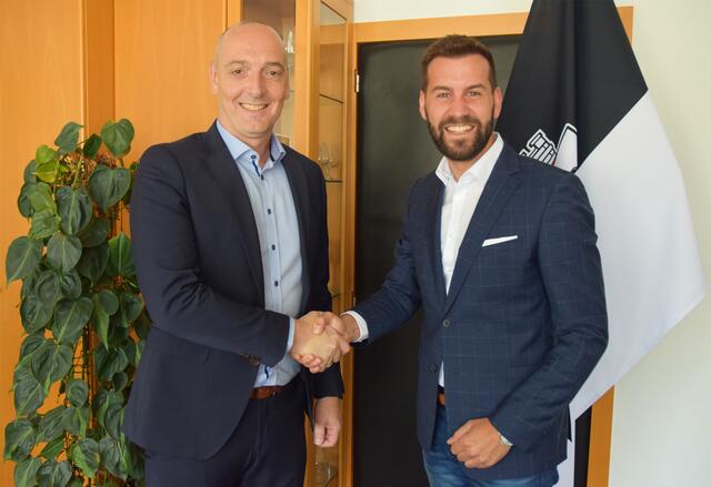 Stefan Morscher (links) und Bürgermeister Simon Tschann | Foto: Stadt Bludenz