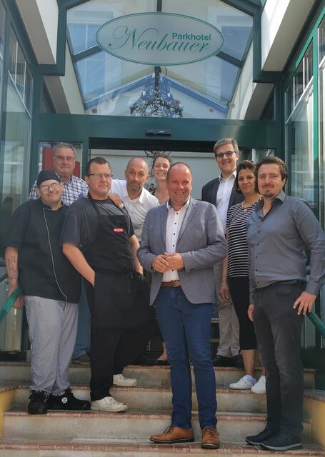 Martin Banovits, Alfred Tiefenbacher, Ronald Drawitsch, Zoltan Illes, Lisa Neubauer, Johannes Mezgolits, Erwin Giefing, Lucia Schürausz und Stefan Neubauer | Foto: ÖVP Burgenland