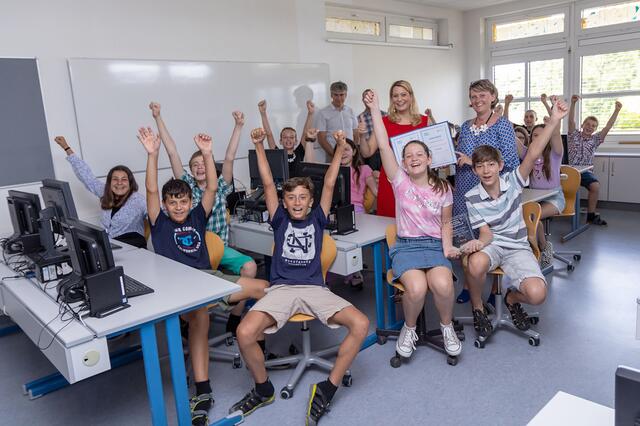 Freude bei den Schülerinnen und Schülern der MS Kittsee. | Foto: LMS Burgenland