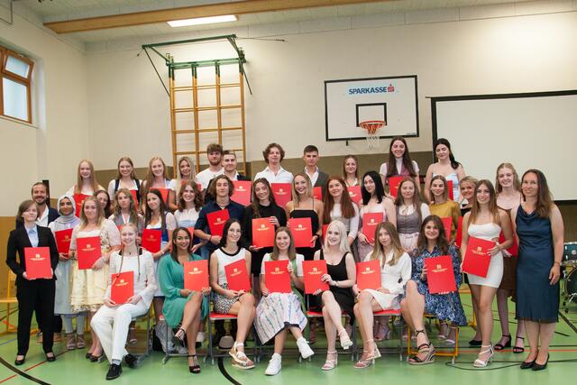 Wir gratulieren allen Maturantinnen zur bestandenen Matura.  | Foto: A. Stolz