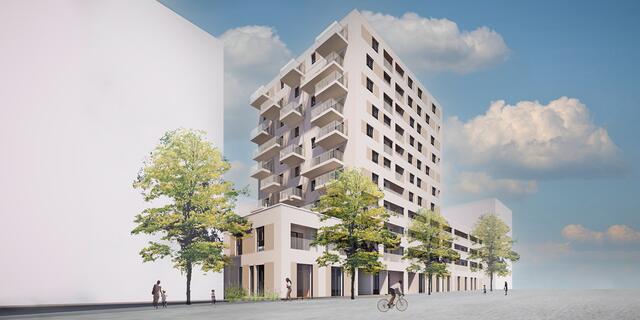 So soll das neuen Gebäude in der Taborstraße aussehen. Hinter dem Projekt steckt die Donau Versicherung | Foto: Donau