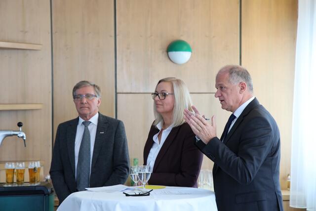 Die Führung der Wirtschaftskammer Bruck-Mürzzuschlag:: Franz Skazel, Martina Romen-Kierner, Erwin Fuchs. | Foto: Martin Meieregger