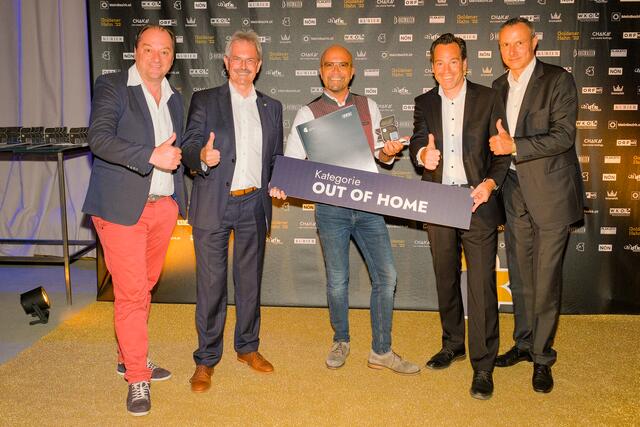 Gewinner-Agentur: Lumsden &amp; Friends KG in der Kategorie "Out of Home" | Foto: Goldener Hahn 2022 - Matthias Heschl, Philipp Hutter