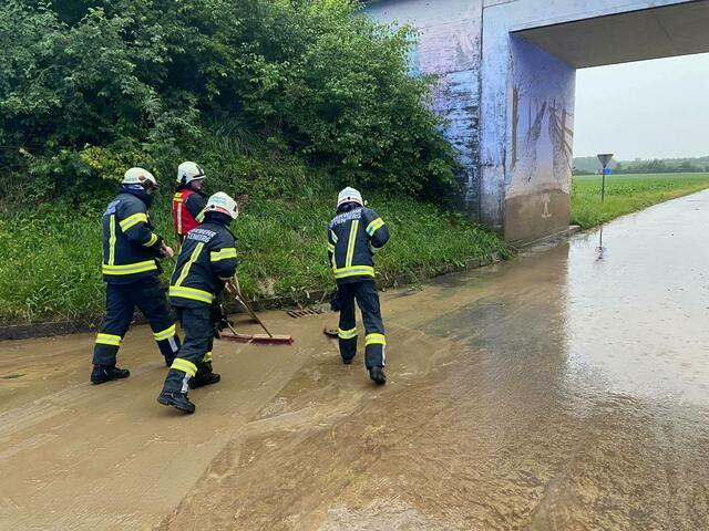Vermurung in Luftenberg. | Foto: FF Luftenberg
