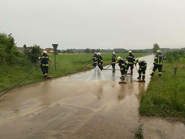 Vermurung in Luftenberg. | Foto: FF Luftenberg