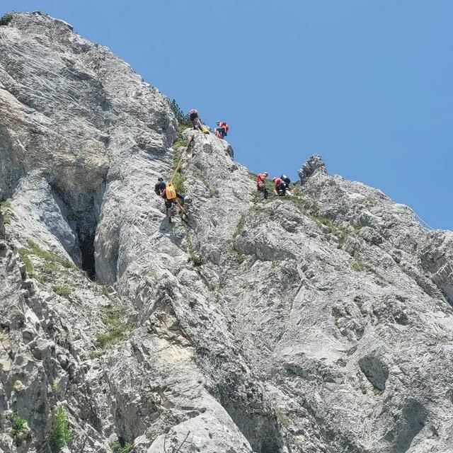 Die Bergrettung Gröbming war beim Klettersteig "Peter" am Stoderzinken im Einsatz. | Foto: Bergrettung Gröbming
