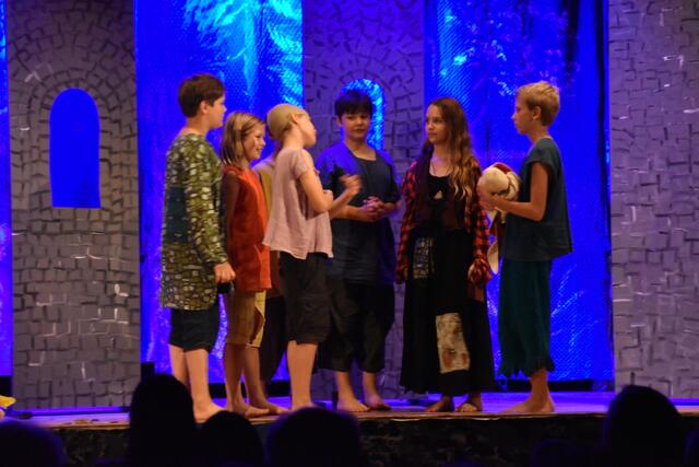 Die Kinder gaben sich bei der Umsetzung des Theaterstücks große Mühe. | Foto: Kautzky