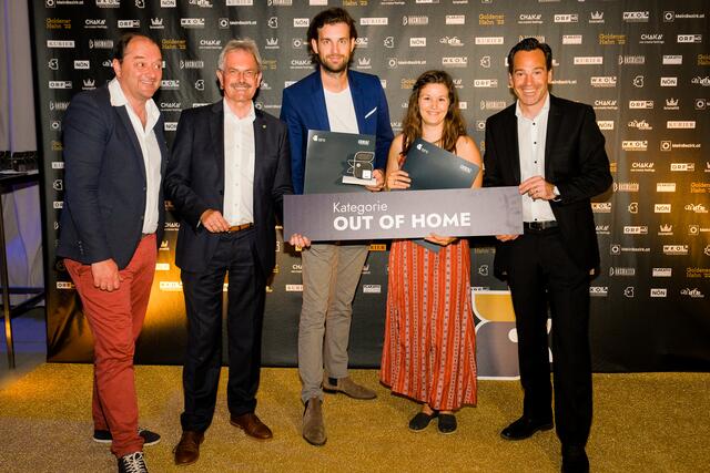Gewinner-Agentur: Lumsden &amp; Friends KG in der Kategorie "Out of Home" | Foto: Goldener Hahn 2022 - Matthias Heschl, Philipp Hutter