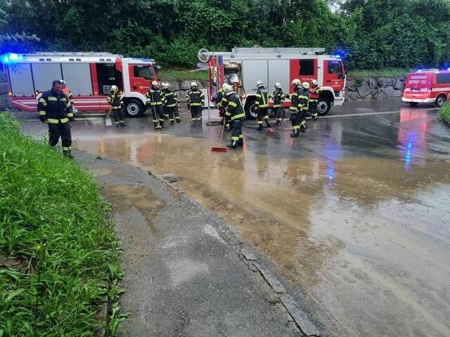 Vermurung in Luftenberg. | Foto: FF Luftenberg