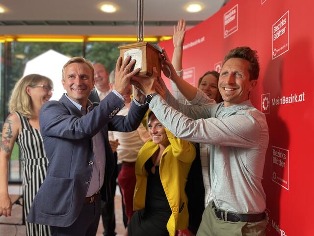 Preisverleihung beim Regionalitätspreis der RegionalMedien Salzburg.