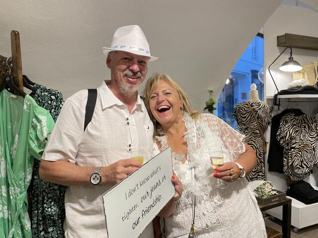 Beste Stimmung und ein Glaserl Sekt gab es bei Cubes M2. | Foto: Katrin Pirzl