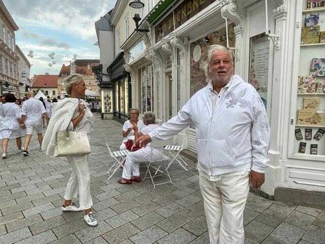 Der ehemalige SK Sturm Graz-Präsident Hannes Kartnig und Gattin Claudia. | Foto: Katrin Pirzl