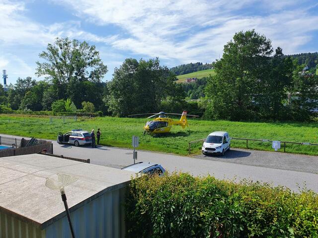 Rettungshubschrauber-Einsatz am Sonntag Vormittag in Voitsberg | Foto: Rotes Kreuz/C. Peter