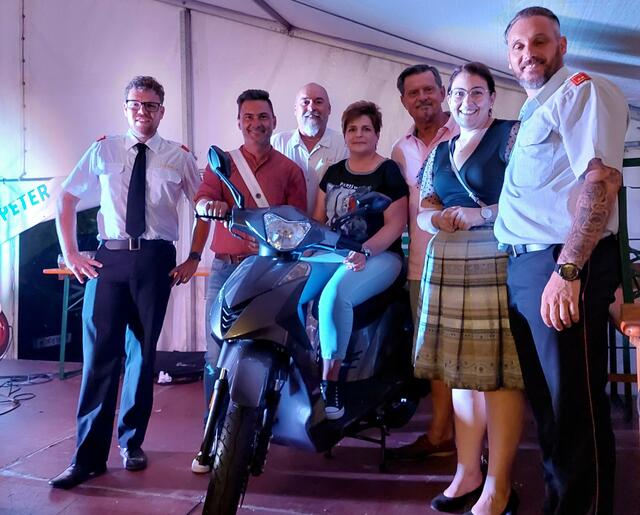 Kdt Stv BI Ing Markus Stocker, Markus Lakounigg, Gerald Grebenjak, Maria Wutte, Josef Lobnig, Elisabeth Kollitsch, Mario Purkowitzer (von links)



