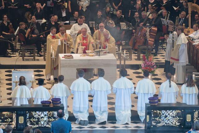 Festgottesdienst im Stift Wilten anläßlich des Jubiläums von Abt Schreier. | Foto: Sigl