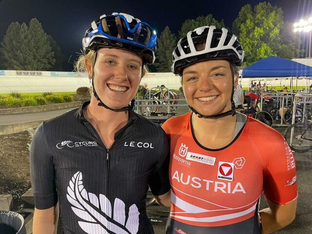 Sami Donnelley und Verena Eberhardt fuhren auf den 4. Platz. | Foto: Verena Eberhardt