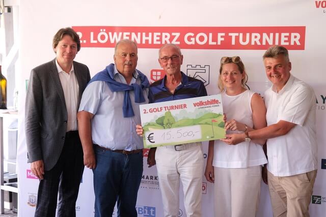 Zweites Golfturnier der Volkshilfe für den Löwenherz Fond. Im Bild: die Sponsoren | Foto: Volkshilfe