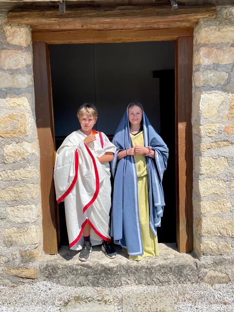 Auf den Spuren der alten Römer wandelten die Kinder der 3. und der 4. Schulstufe der Volksschule Podersdorf am See. | Foto: Volksschule Podersdorf am See