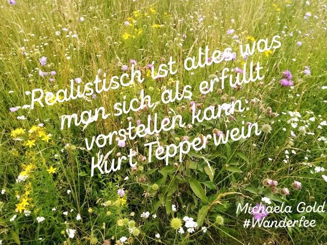 Realistisch ist alles was man sich als erfüllt vorstellen kann. Kurt Tepperwein 