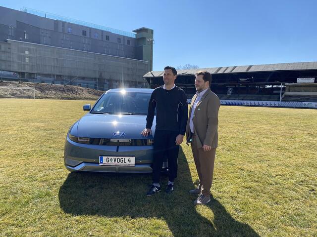 Christian Gratzei mit GSC Obmann Oliver Wieser | Foto: GSC