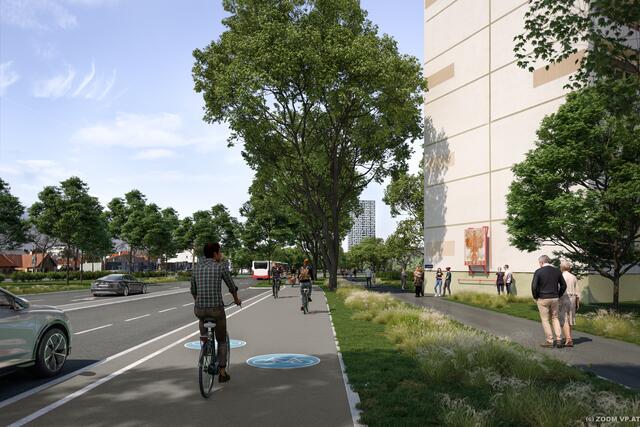 Ebenso setzt man auf eine klimafreundliche Umgebung beim Radfahren. | Foto: zoomvp.at/Mobilitätsagentur Wien