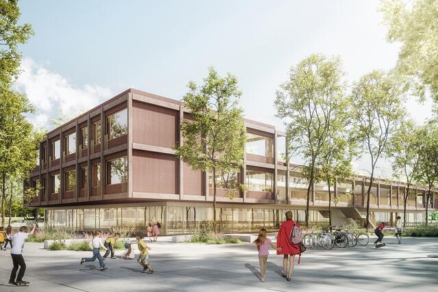 Die VS Graz-Reininghaus wird Teil des Bildungscampus Reininghaus, das die Bildungsinfrastruktur im Grazer Westen sichern soll.  | Foto: DREIPLUS Architekten