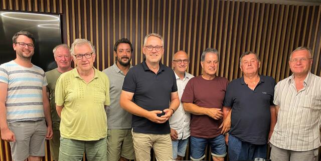 V. l.: Andreas Öhler, Karl Roll, Hans-Peter Krisch, Dominik Berger, Andreas Sattler, Hannes Klein, Gerhard Pöplitsch, Friedrich Luntzer, Werner Halbauer | Foto: Volkspartei St. Andrä am Zicksee