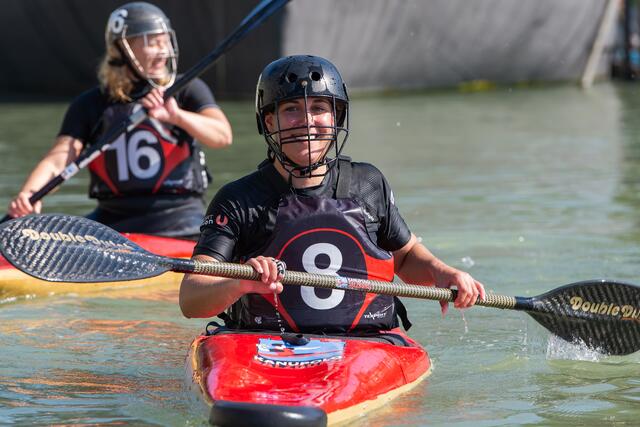 Trainering Stephi Pichler über den Sport: "Kanupolo ist Teamgeist mit viel Spaß." | Foto: Kanupolo Salzburg