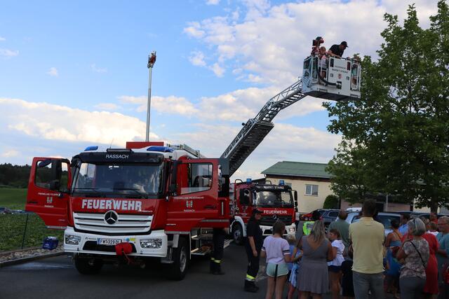 Hoch hinaus mit der Drehleiter