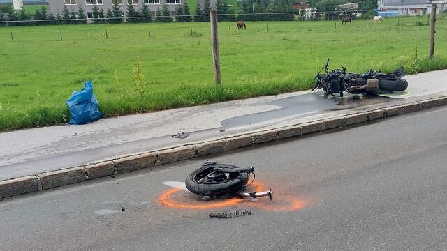 Schwerer Motorradunfall auf der Glaneggerstraße | Foto: HKroBild