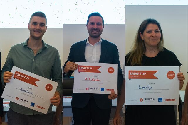 Die Teams von Hydrosolid , 1:1 planbar und Loonity haben die Jury überzeugt. | Foto: Patrick Kramml