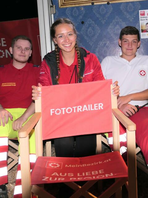 Beim Fototrailer hatte man die Möglichkeit, auch einmal auf das Titelblatt der Bezirksblätter zu kommen.