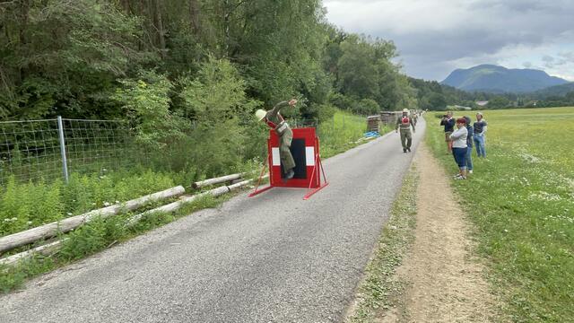 Auch der Staffellauf wurde am Sonntag geübt. | Foto: MeinBezirk.at