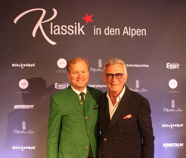 Kitzhof Hoteldirektor Johannes Mitterer und Heinz Maracek