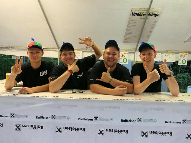 Matthias Stöger, Simon und Tobias Höllerschmied mit Alexander Scherer.