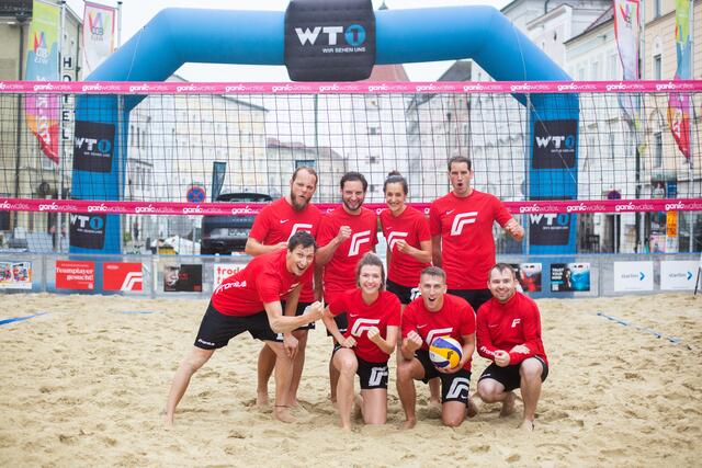 Die "Fronius Sandrocker“ besiegten die „TGW Blockmasters“. | Foto: Fronius