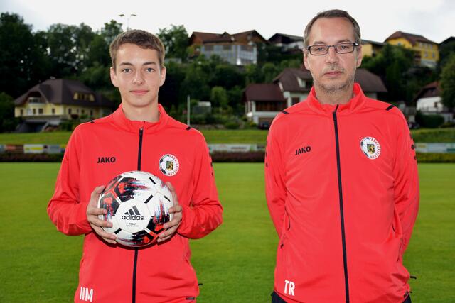 Trainer Johannes Neumaier mit Sohn Maximilian. 